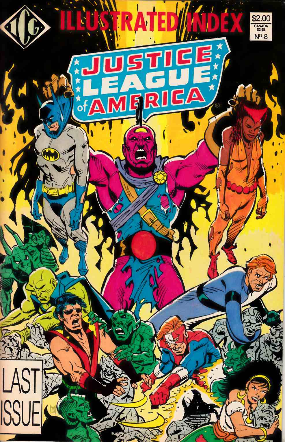 Official Justice League of America Index #8 Very Fine (8.0) [ICG Comic] LARGE