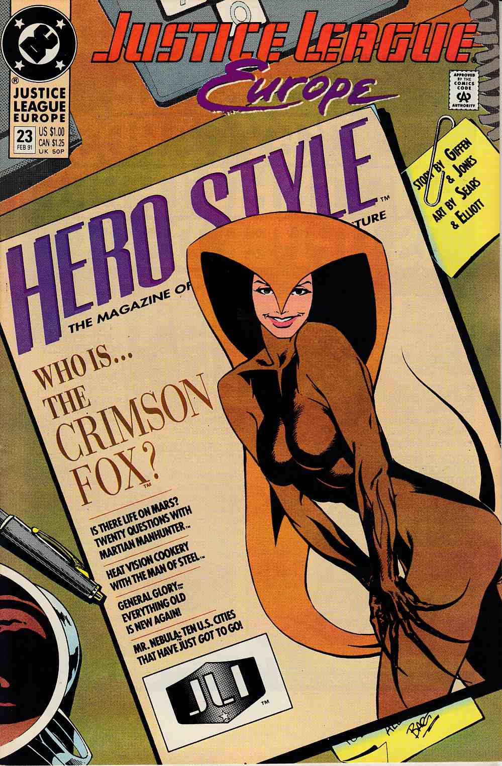 Justice League Europe #23 Very Fine (8.0) [DC Comic] LARGE