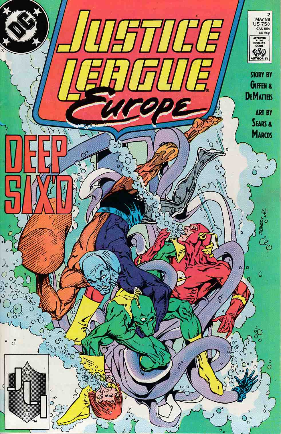 Justice League Europe #2 Very Fine Minus (7.5) [DC Comic] THUMBNAIL