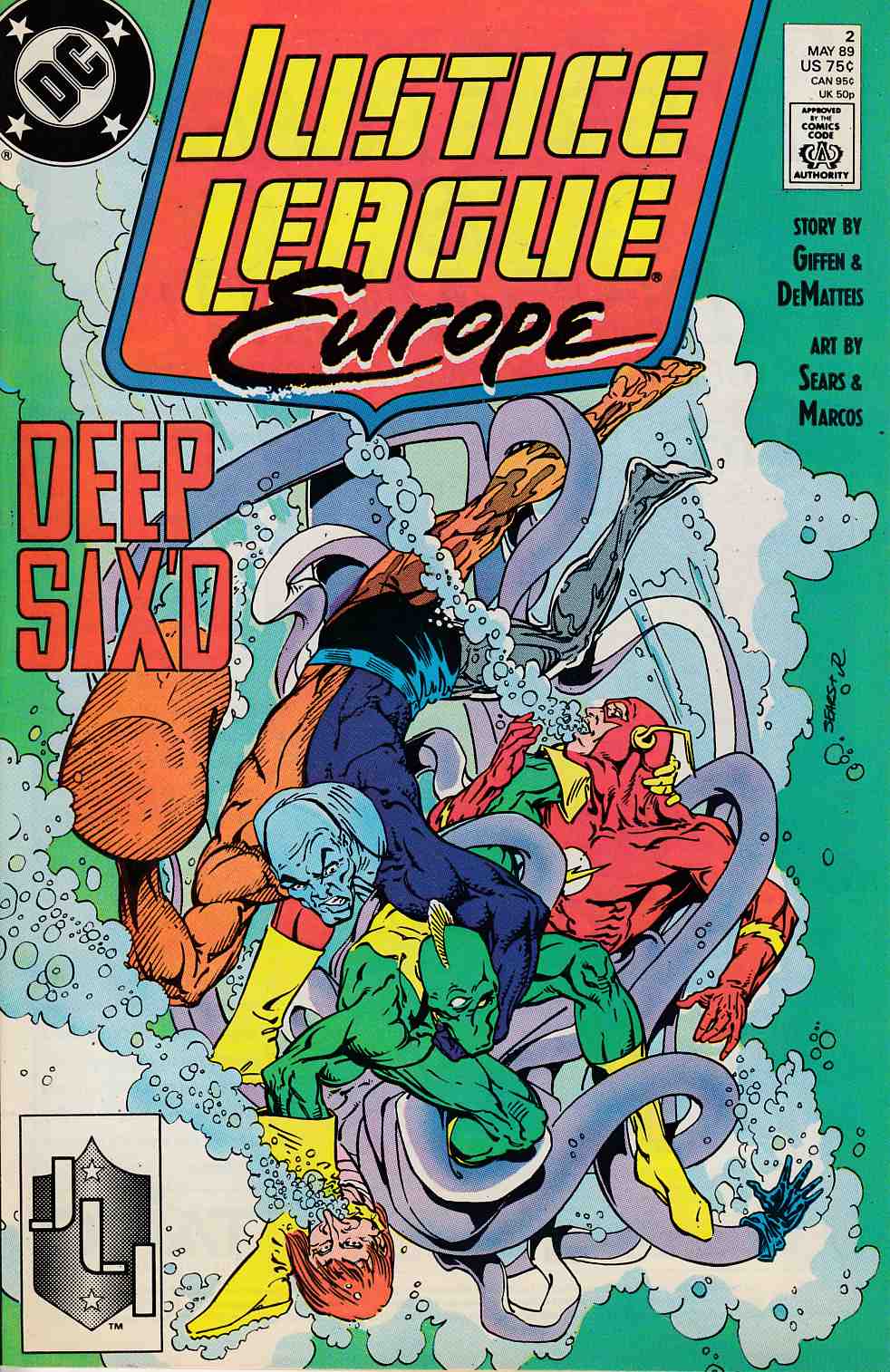 Justice League Europe #2 Very Fine/Near Mint (9.0) [DC Comic] THUMBNAIL