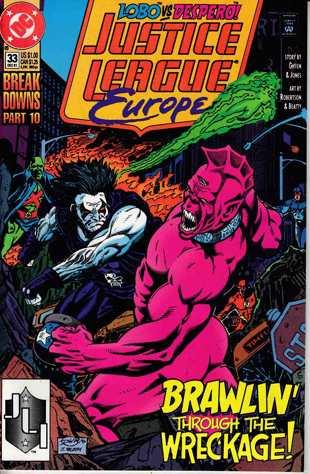 Justice League Europe #33 Very Fine (8.0) [DC Comic] LARGE