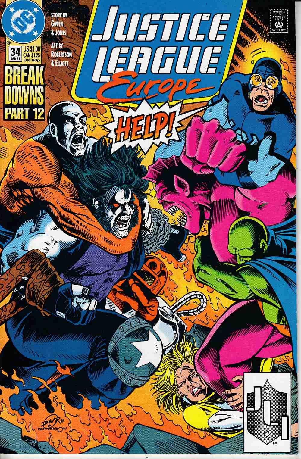 Justice League Europe #34 Very Fine (8.0) [DC Comic] LARGE