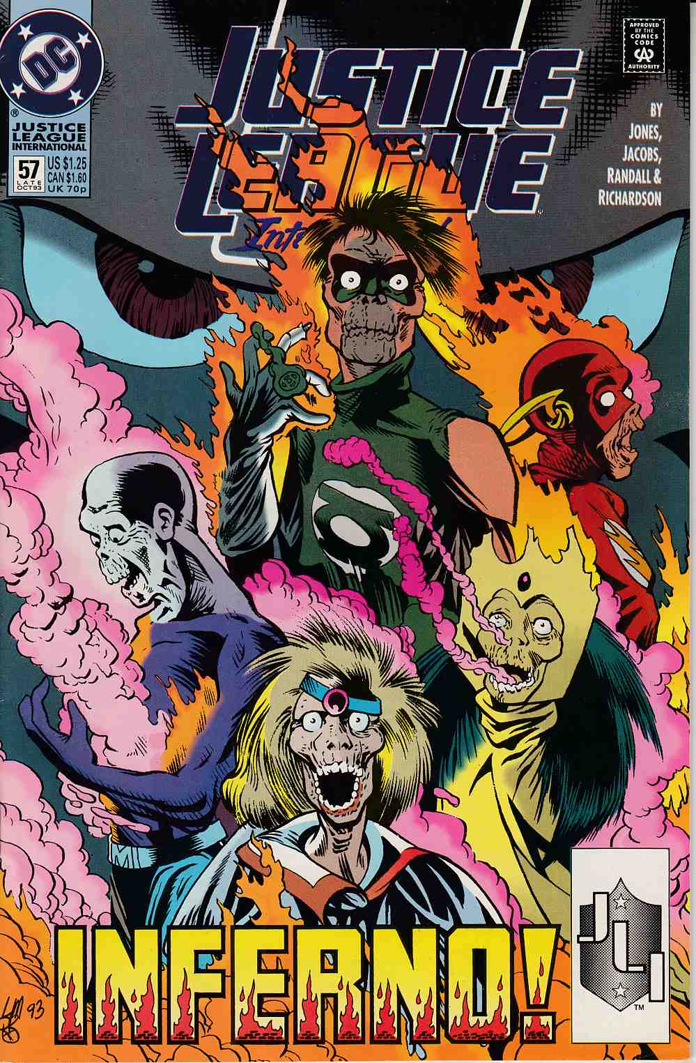Justice League Europe #57 Near Mint (9.4) [DC Comic] LARGE