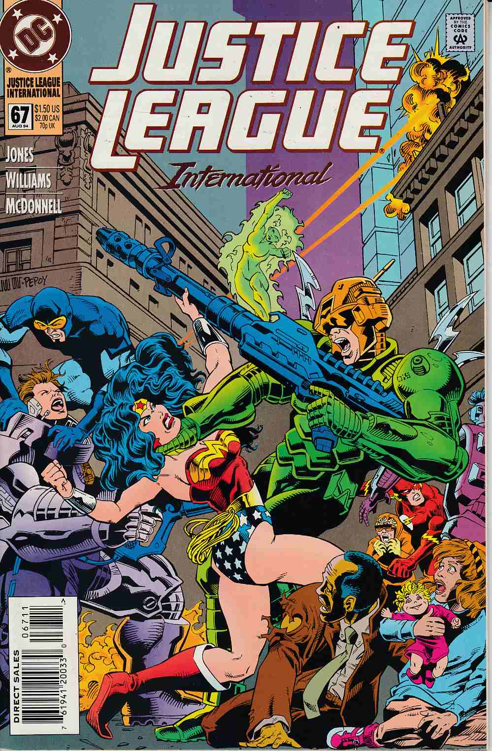 Justice League Europe #67 Near Mint (9.4) [DC Comic] LARGE