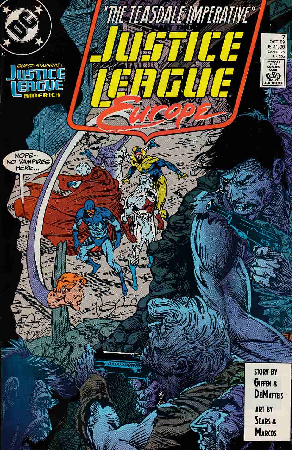 Justice League Europe #7 Very Fine/Near Mint (9.0) [DC Comic] THUMBNAIL