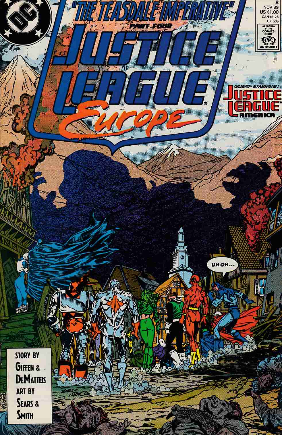 Justice League Europe #8 Near Mint (9.4) [DC Comic] LARGE