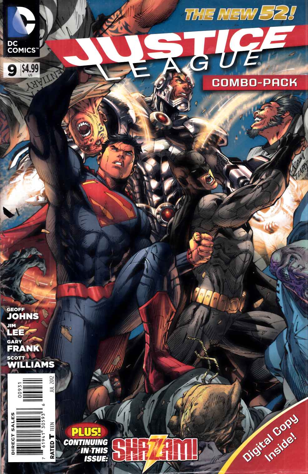 Justice League #9 Combo Pack Very Fine (8.0) [DC Comic] LARGE