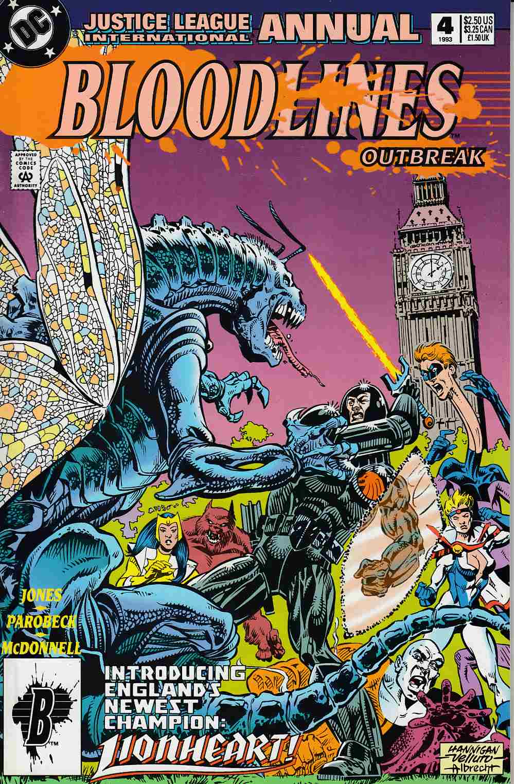 Justice League Europe Annual #4 Very Fine (8.0) [DC Comic] LARGE