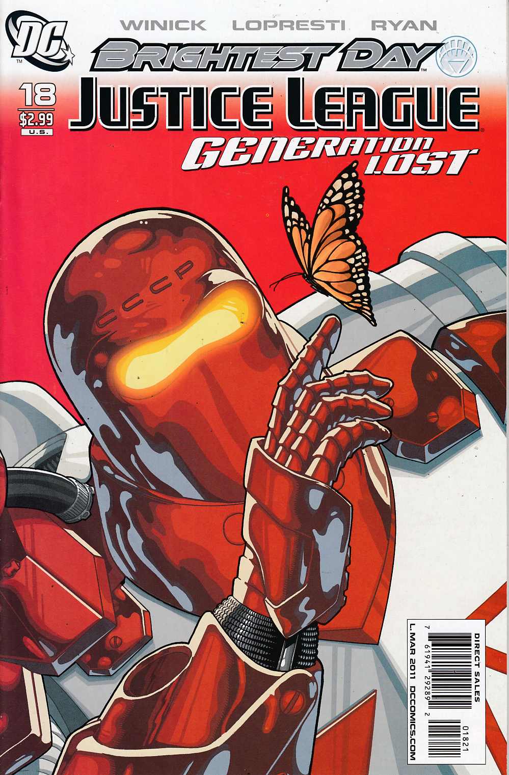 Justice League Generation Lost #18 Maguire Variant Cover Near Mint (9.4) [DC Comic] LARGE