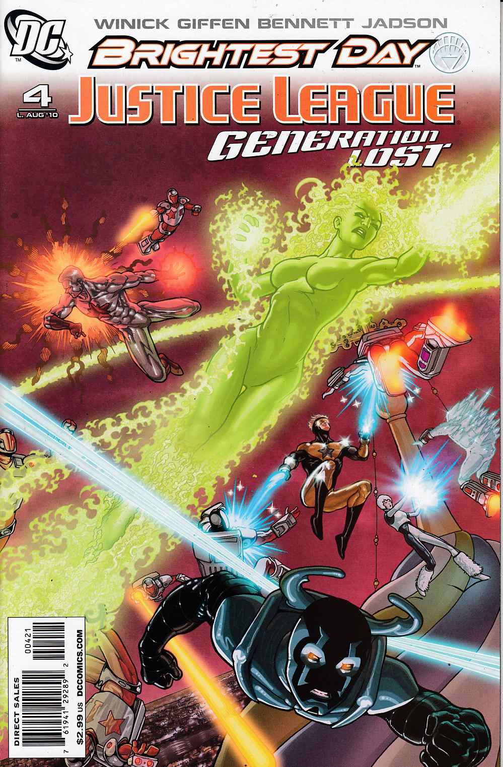 Justice League Generation Lost #4 Maguire Variant Cover Near Mint (9.4) [DC Comic] LARGE