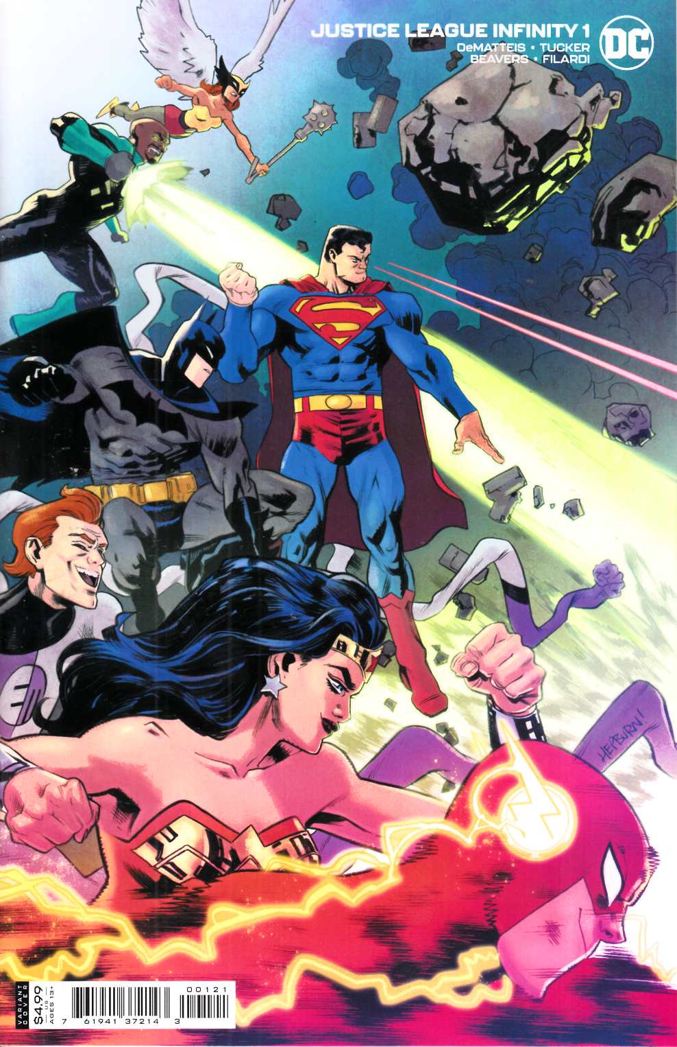 Justice League Infinity #1 Hepburn Variant Cover Near Mint (9.4) [DC Comic] THUMBNAIL