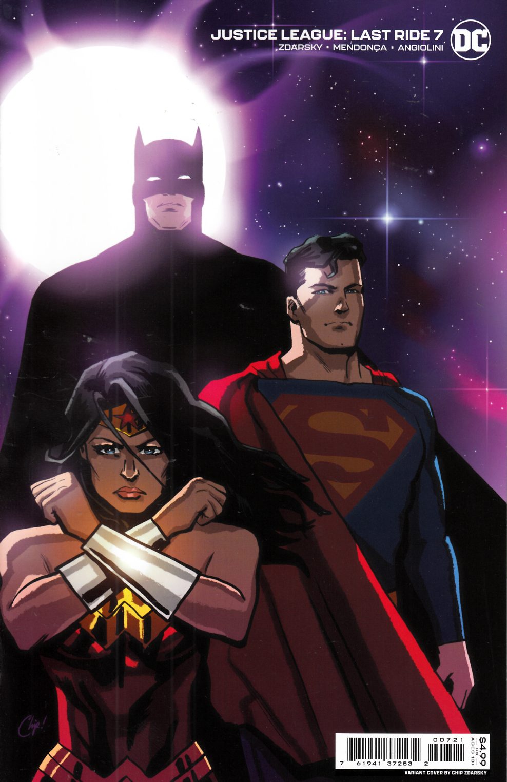 Justice League Last Ride #7 Zdarsky Variant Cover Near Mint (9.4) [DC Comic] LARGE