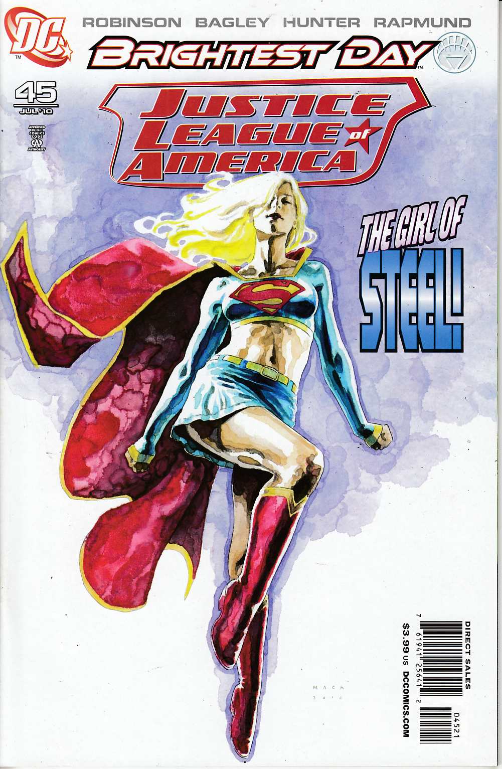 Justice League of America #45 Mack Variant Cover Near Mint (9.4) [DC Comic]