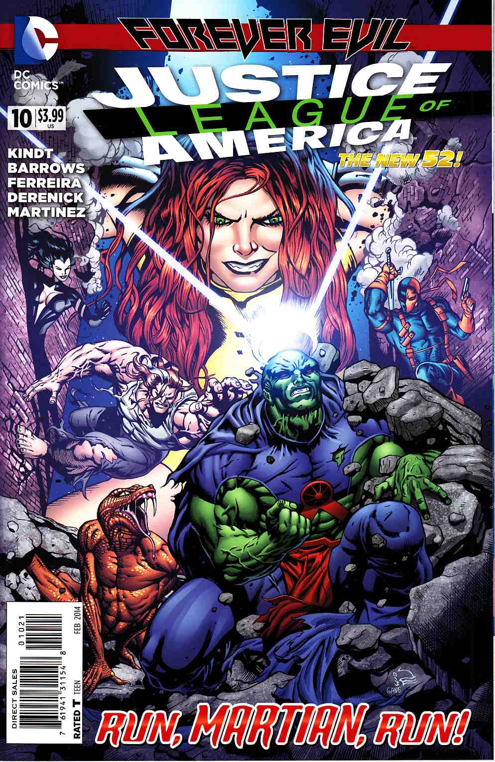 Justice League of America #10 Eaglesham Variant Cover (Evil) [DC Comic] LARGE