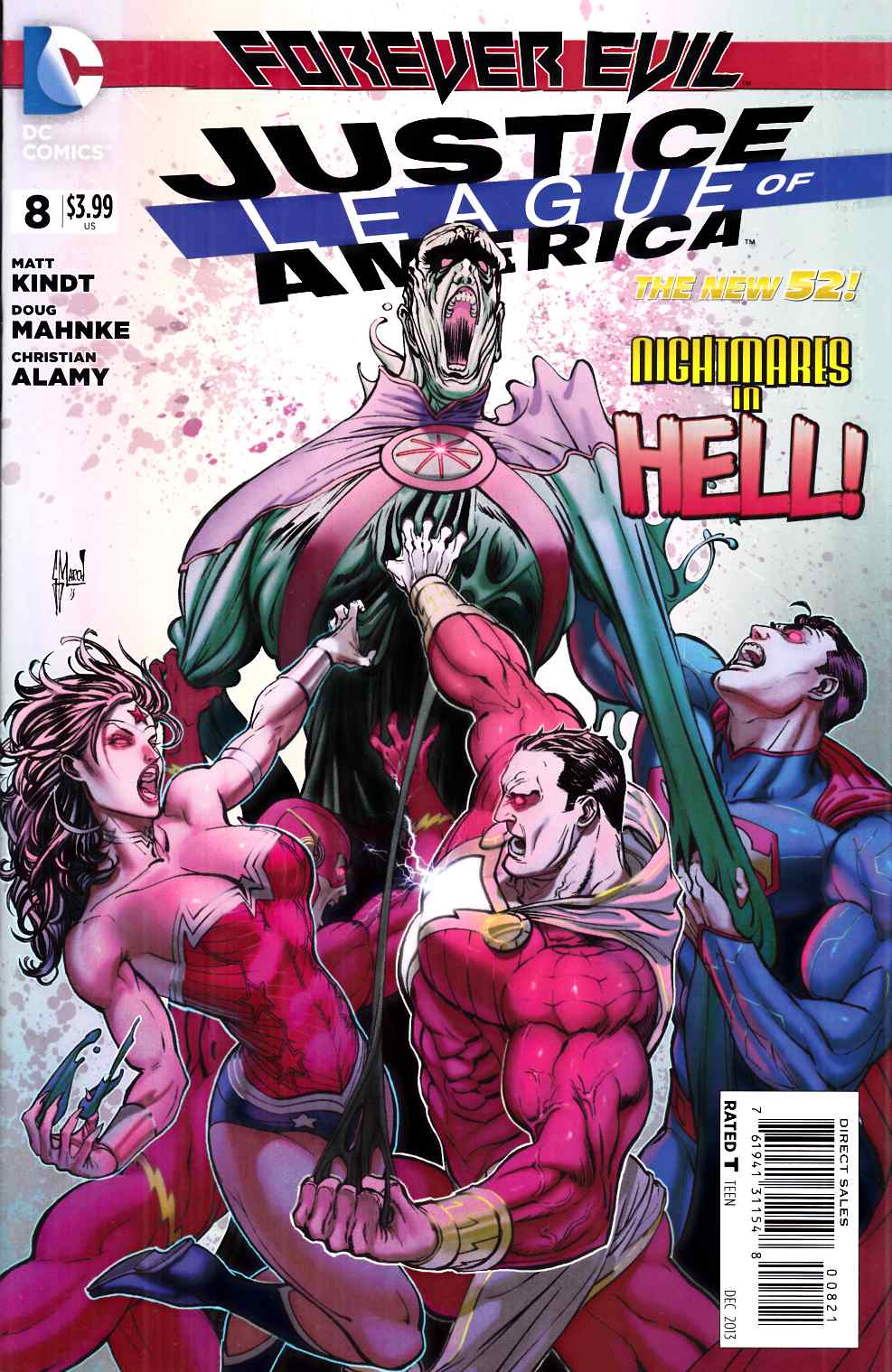 Justice League of America #8 March Variant Cover Near Mint (9.4) [DC Comic] LARGE