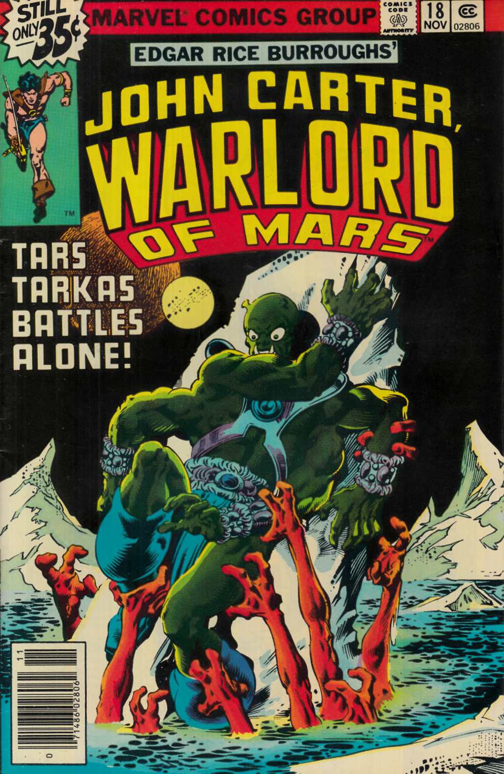 John Carter Warlord of Mars #18 [Marvel Comic] LARGE