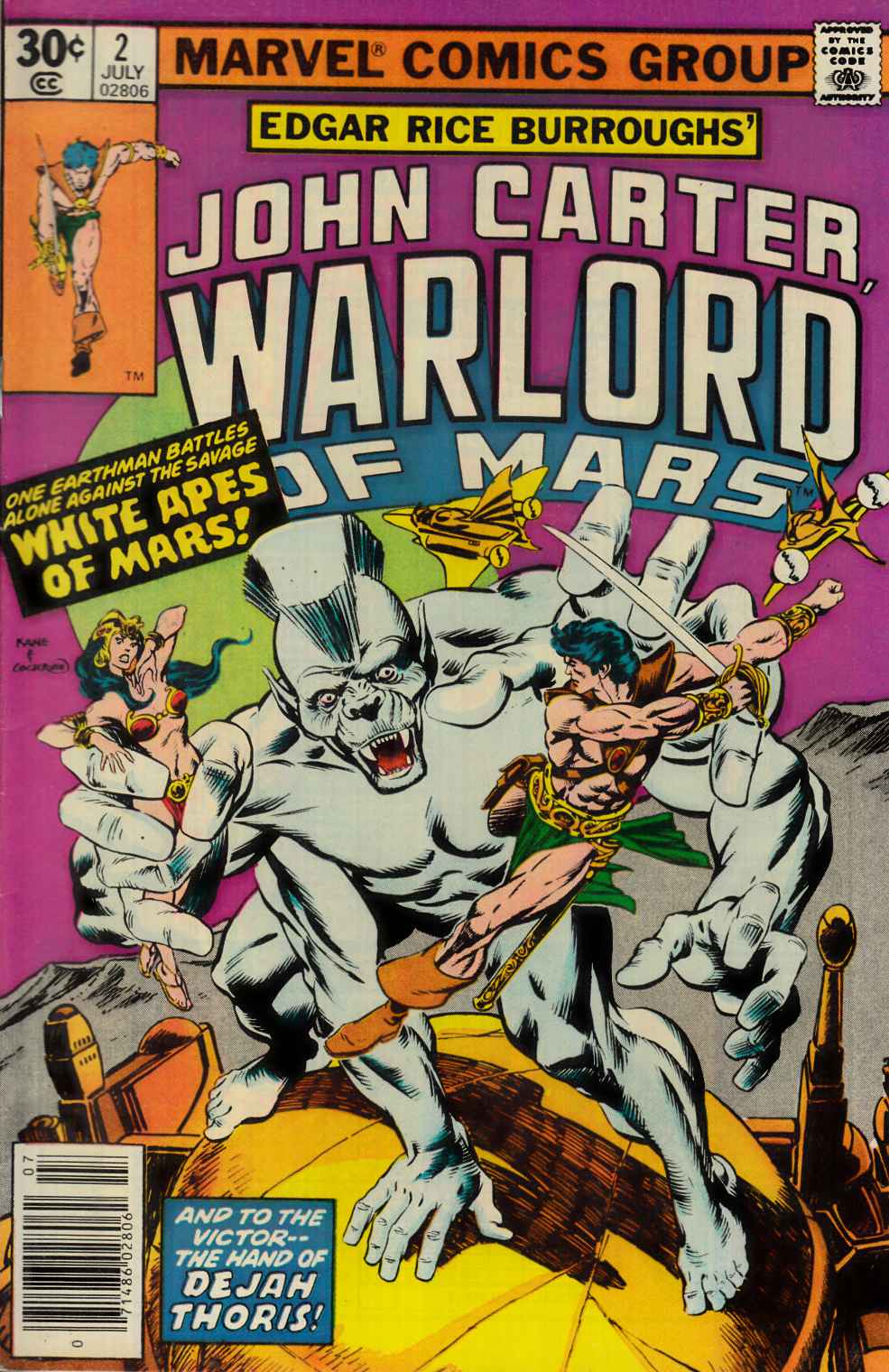 John Carter Warlord of Mars #2 [Marvel Comic] LARGE