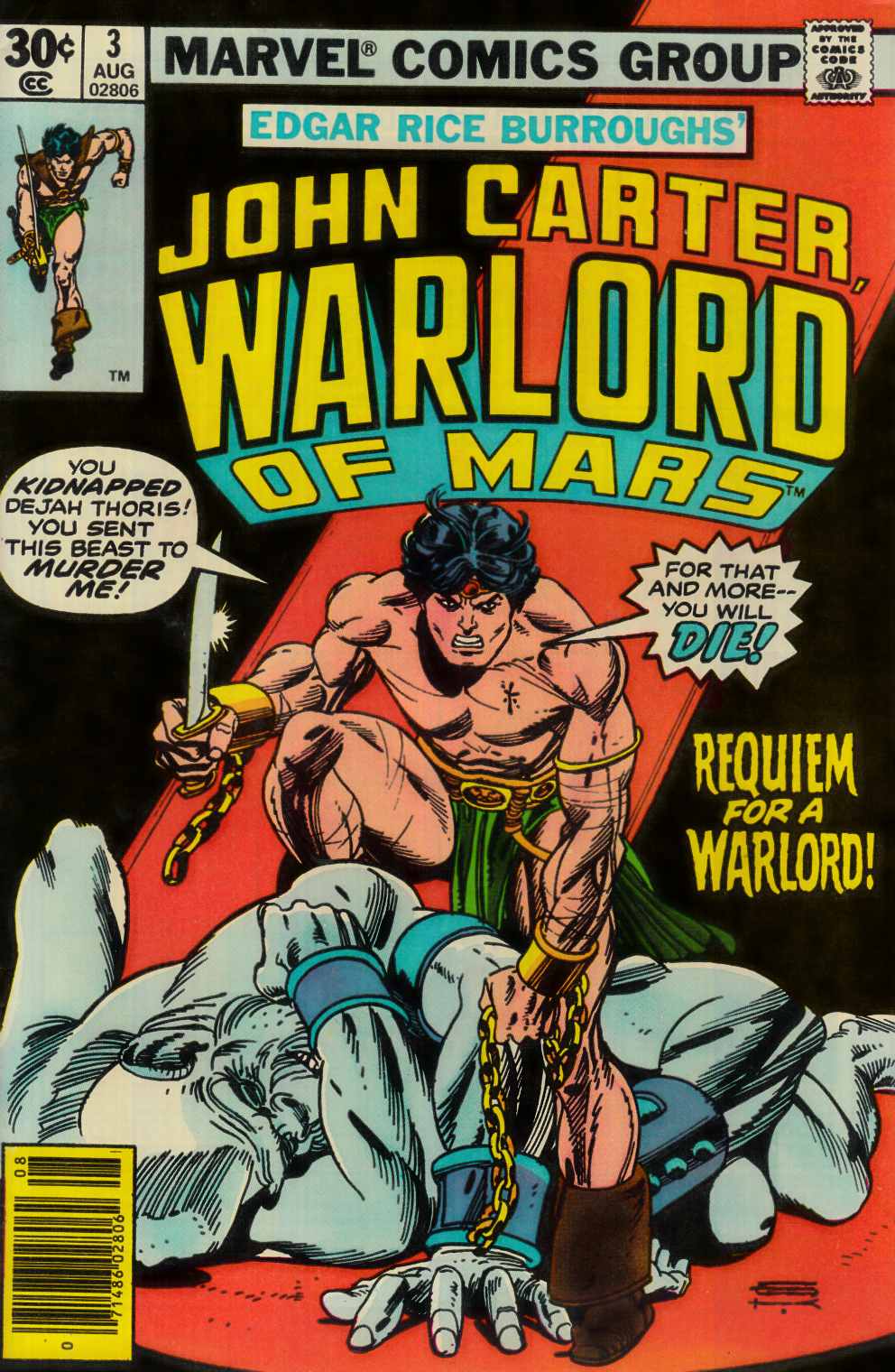John Carter Warlord of Mars #3 [Marvel Comic] LARGE