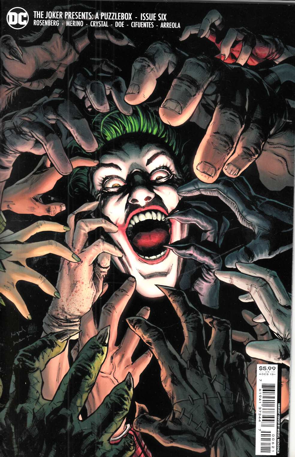 Joker Presents a Puzzlebox #6 Mendonca Variant Cover Near Mint (9.4) [DC Comic] THUMBNAIL