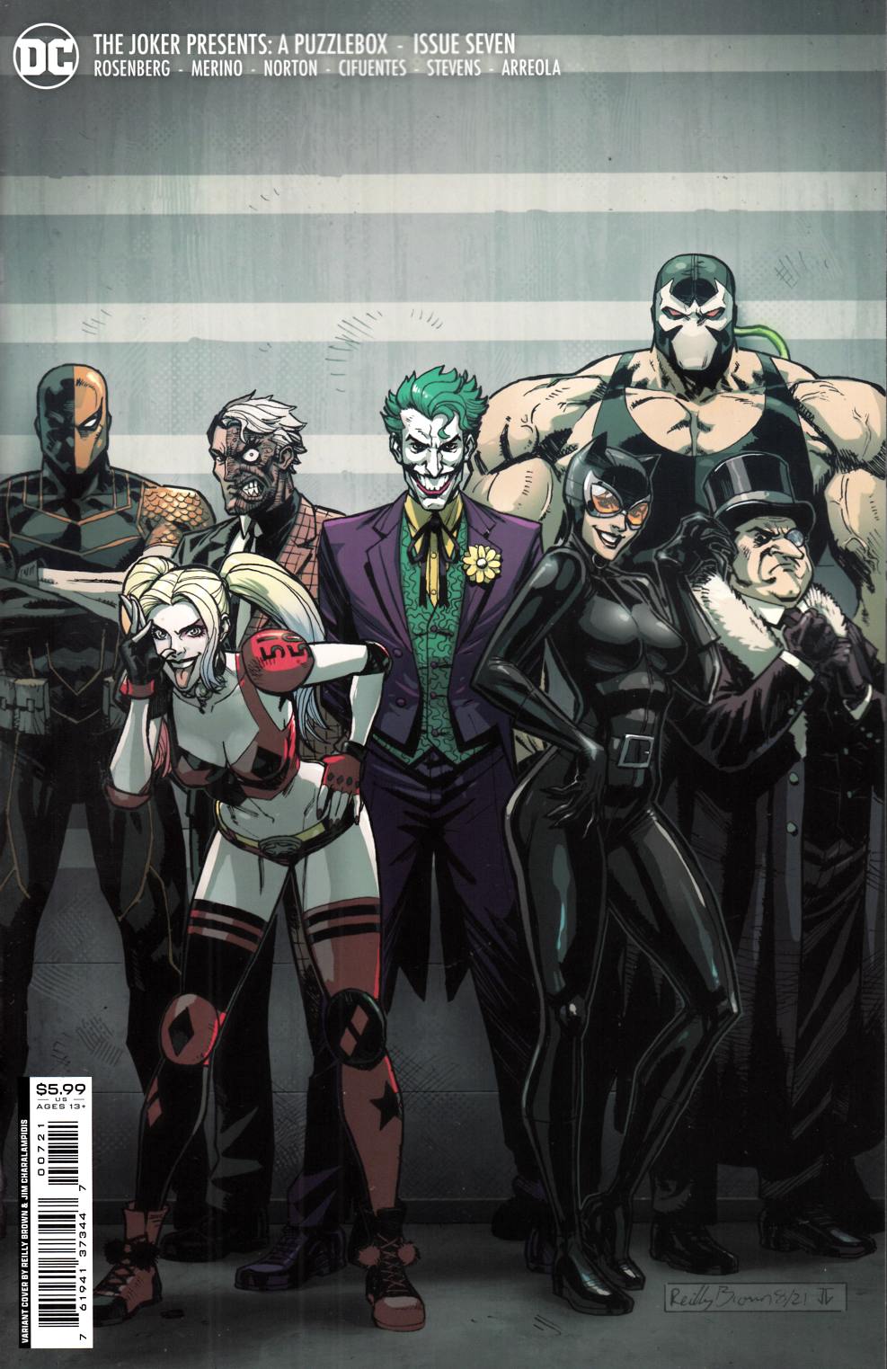 Joker Presents a Puzzlebox #7 Brown Variant Cover Near Mint (9.4) [DC Comic] LARGE