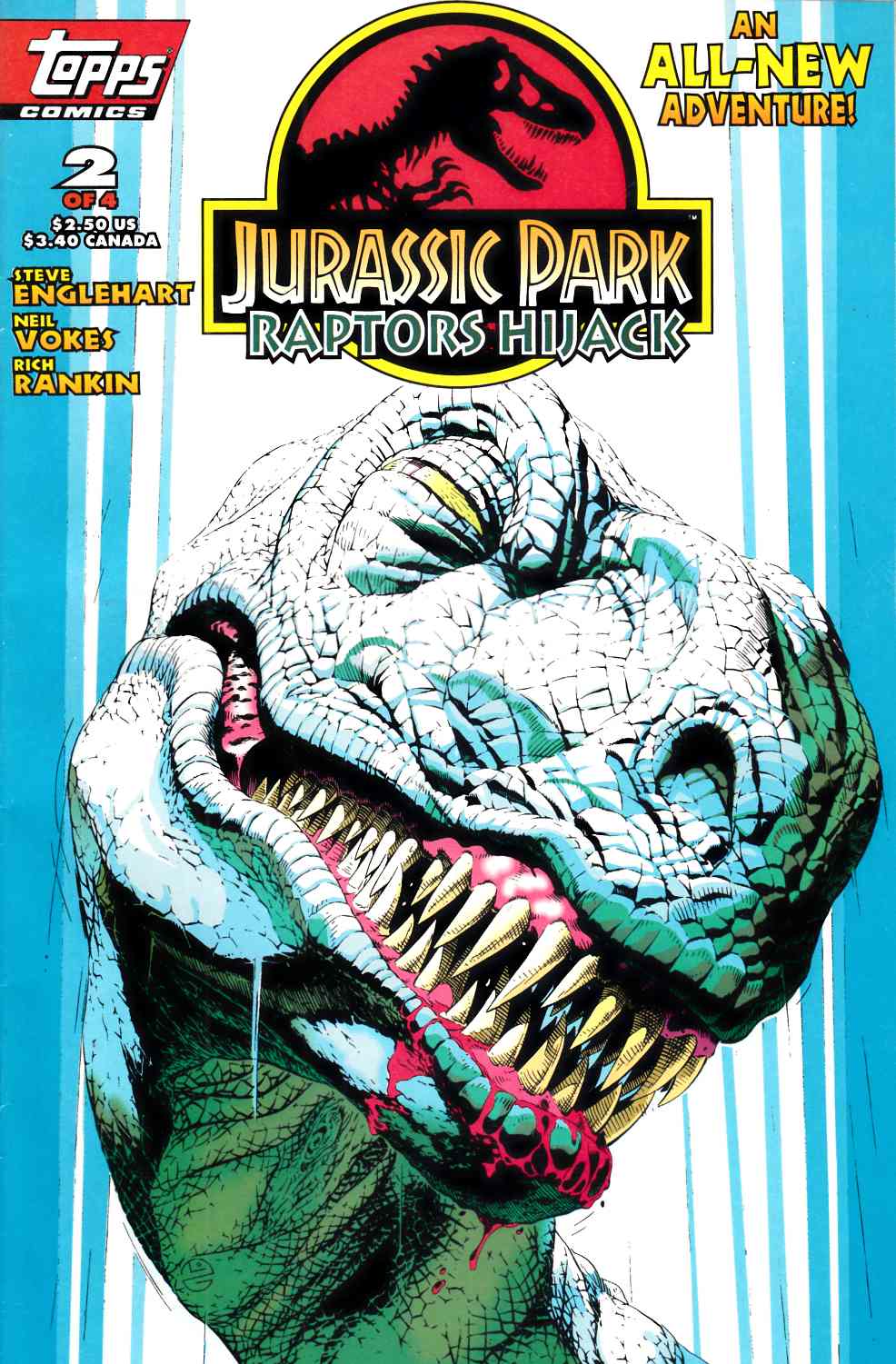 Jurassic Park Raptors Hijack #2 Very Fine (8.0) [Topps Comic] THUMBNAIL