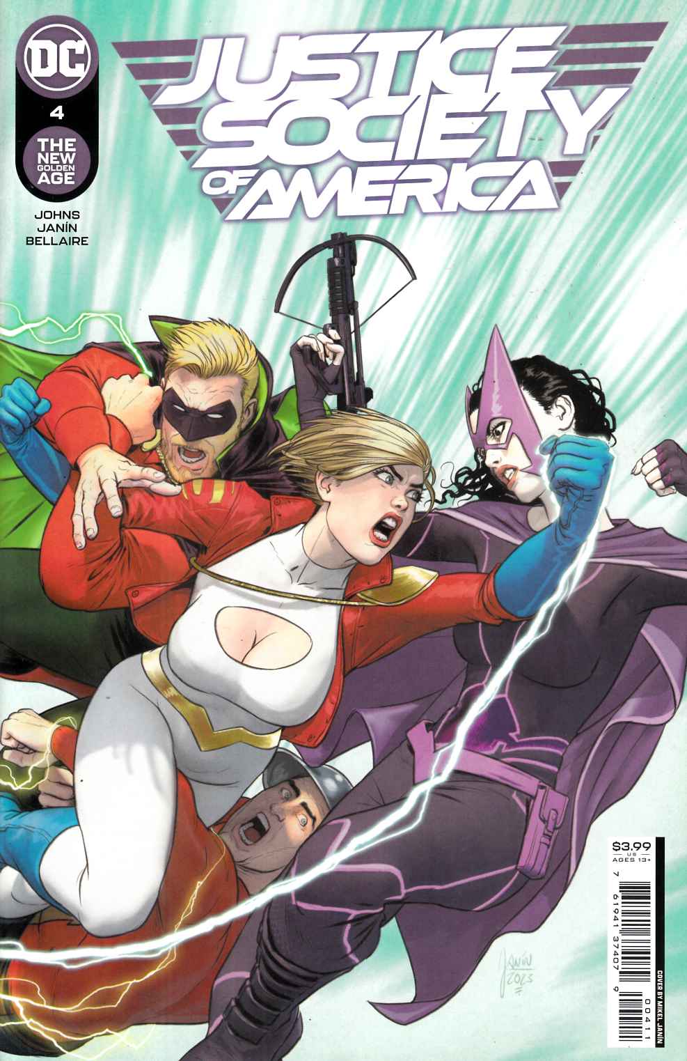 Justice Society of America #4 Near Mint (9.4) [DC Comic] LARGE