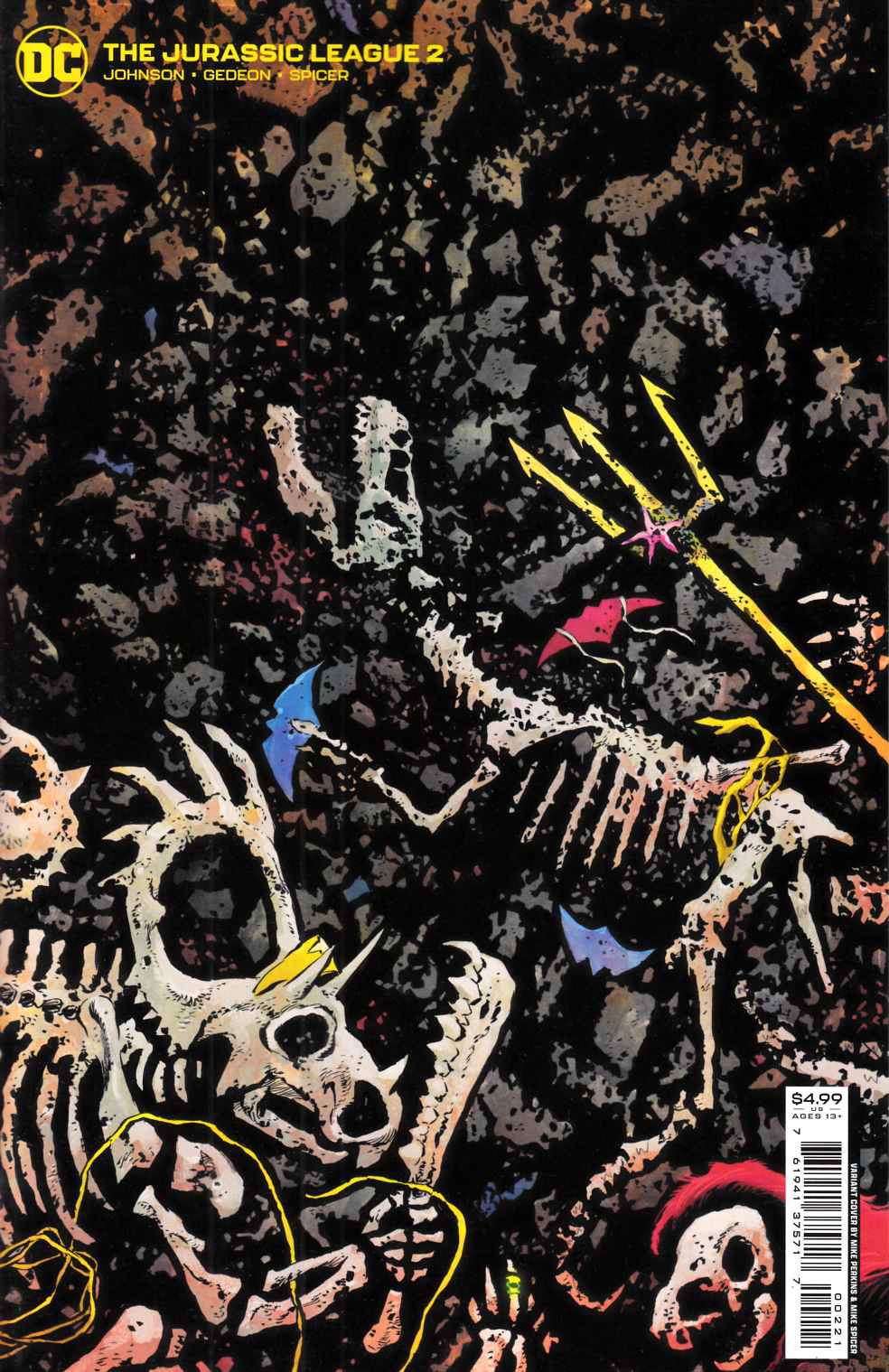 Jurassic League #2 Perkins Variant Cover Near Mint (9.4) [DC Comic] THUMBNAIL