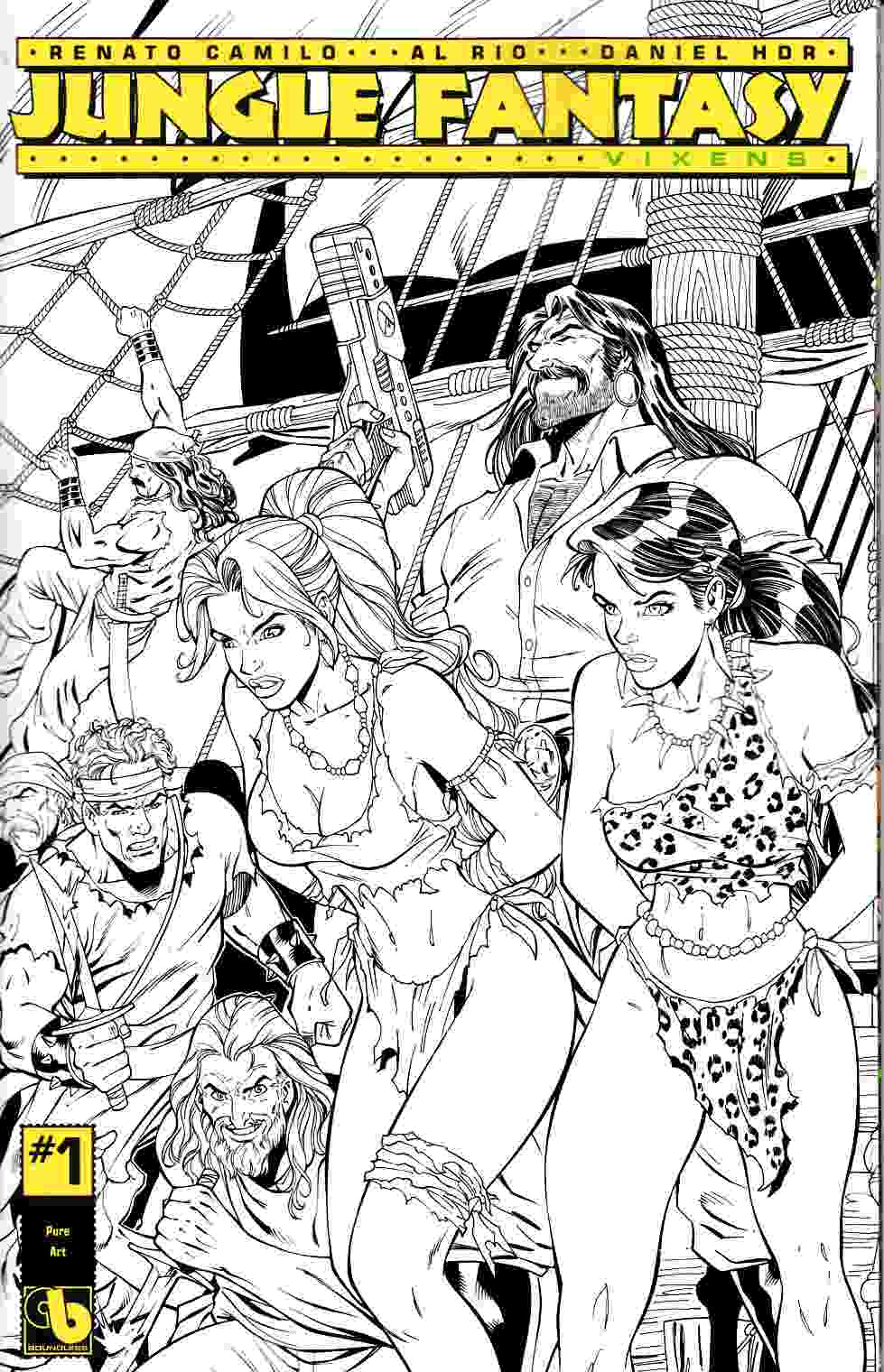 Jungle Fantasy Vixens #1 Pure Art Cover [Boundless Comic] THUMBNAIL