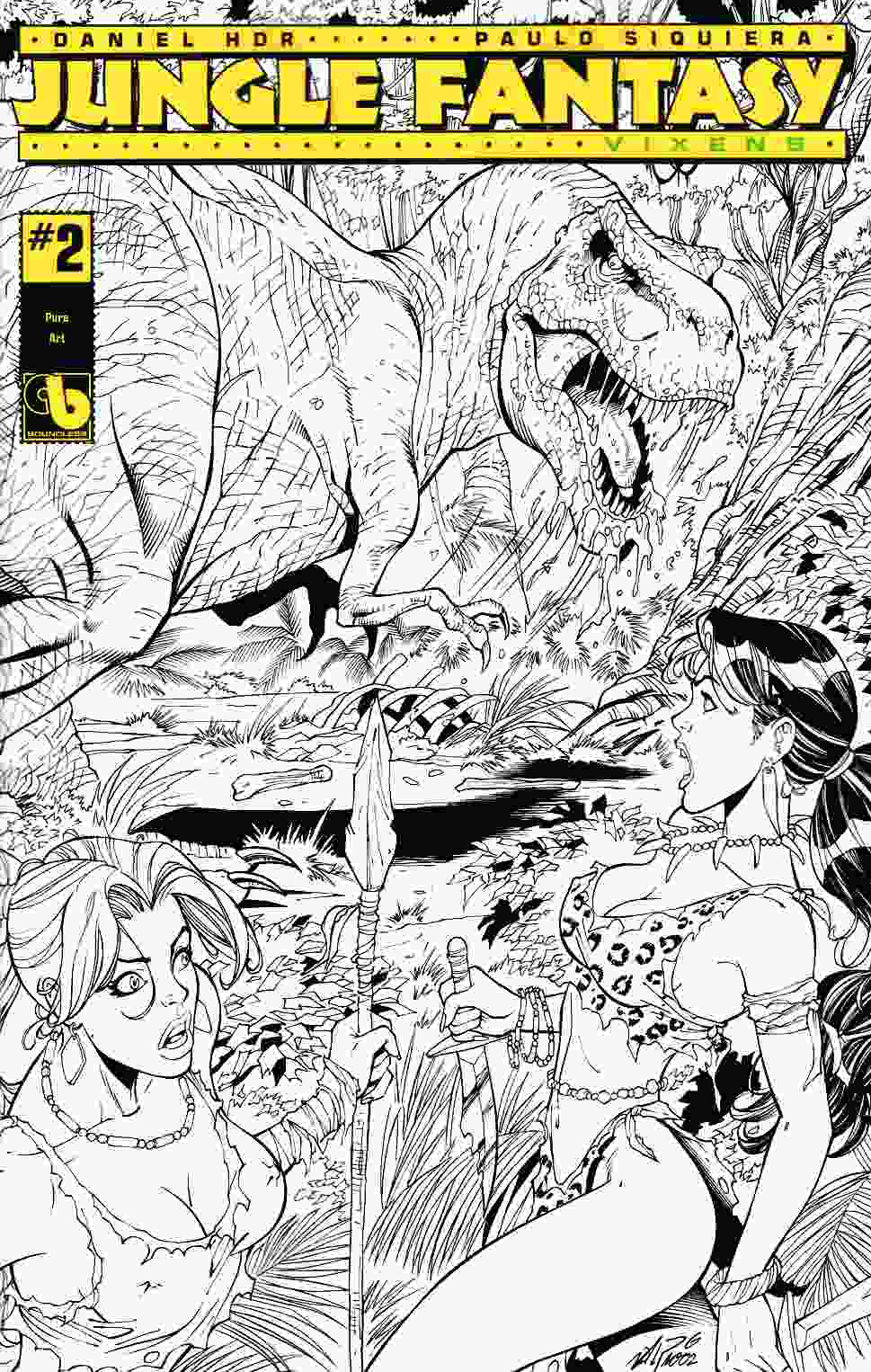 Jungle Fantasy Vixens #2 Pure Art Incentive Cover [Boundless Comic] THUMBNAIL