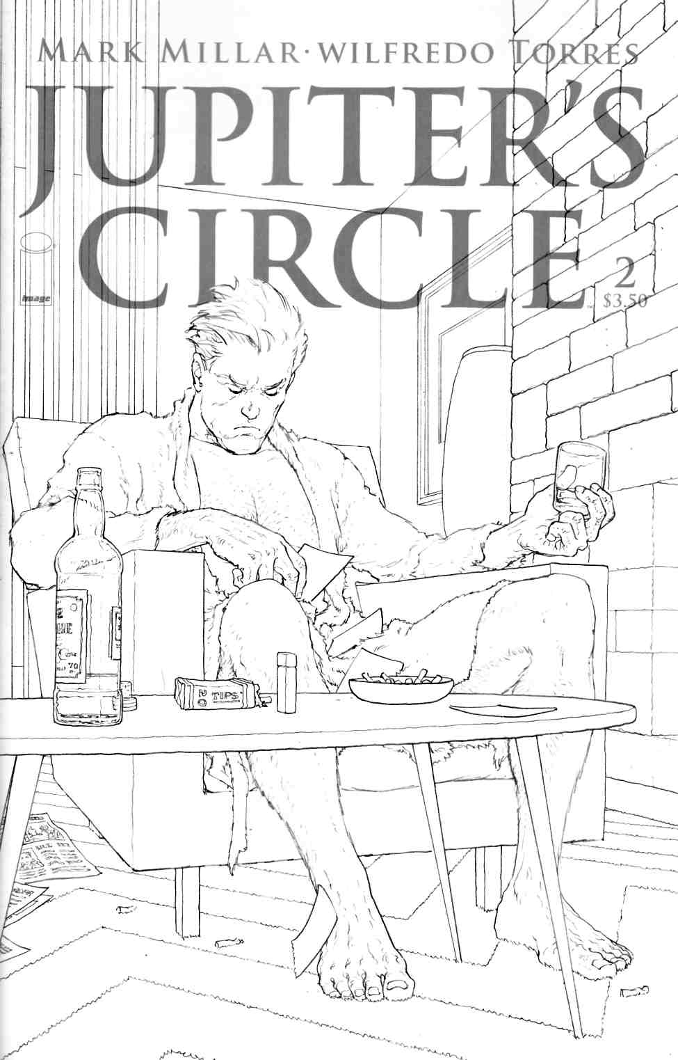 Jupiters Circle #2 Cover C- Quitely Black & White Cover [Image Comic] THUMBNAIL
