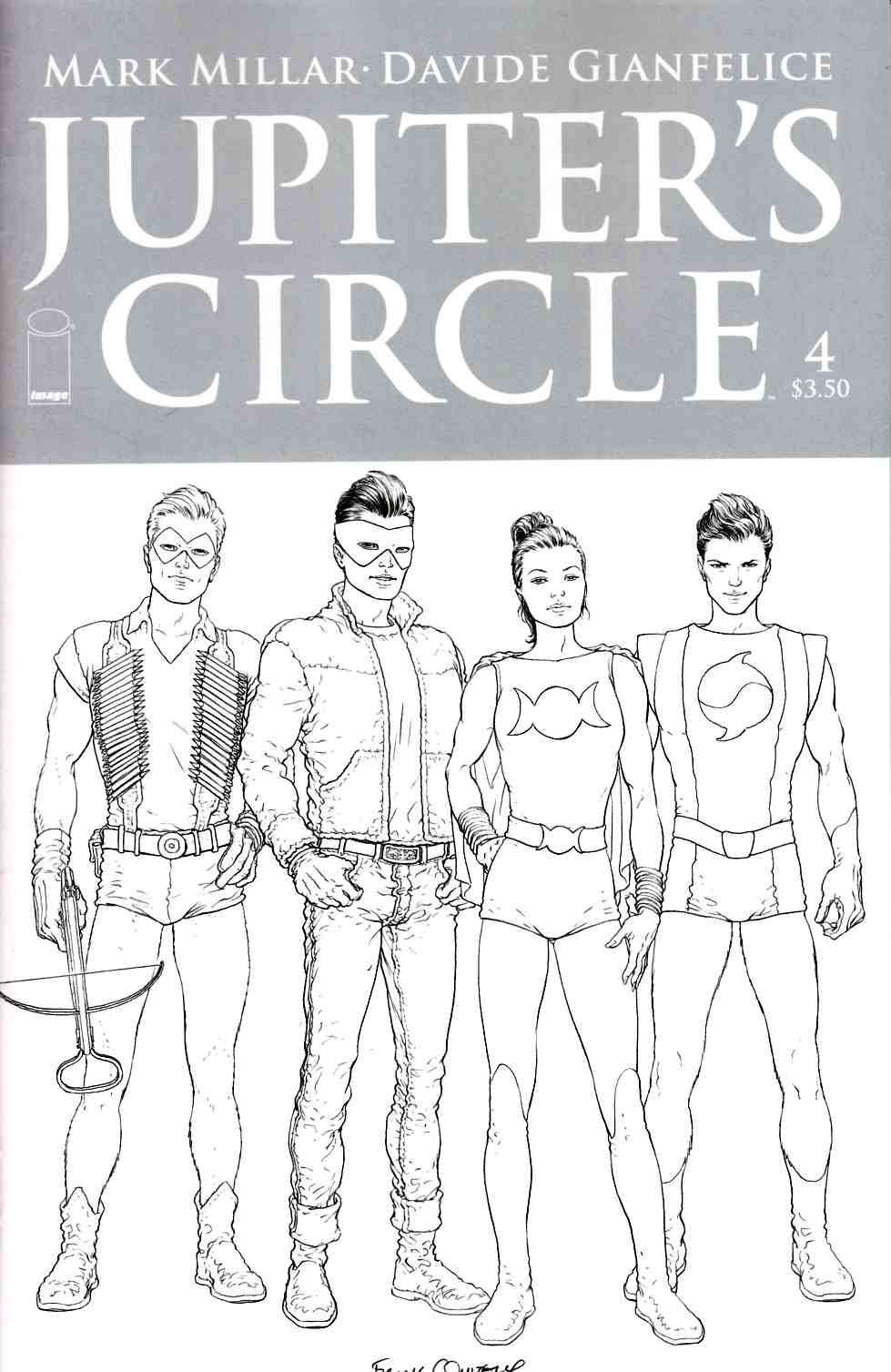 Jupiters Circle #4 Cover C- Quitely B&W Cover [Image Comic] THUMBNAIL