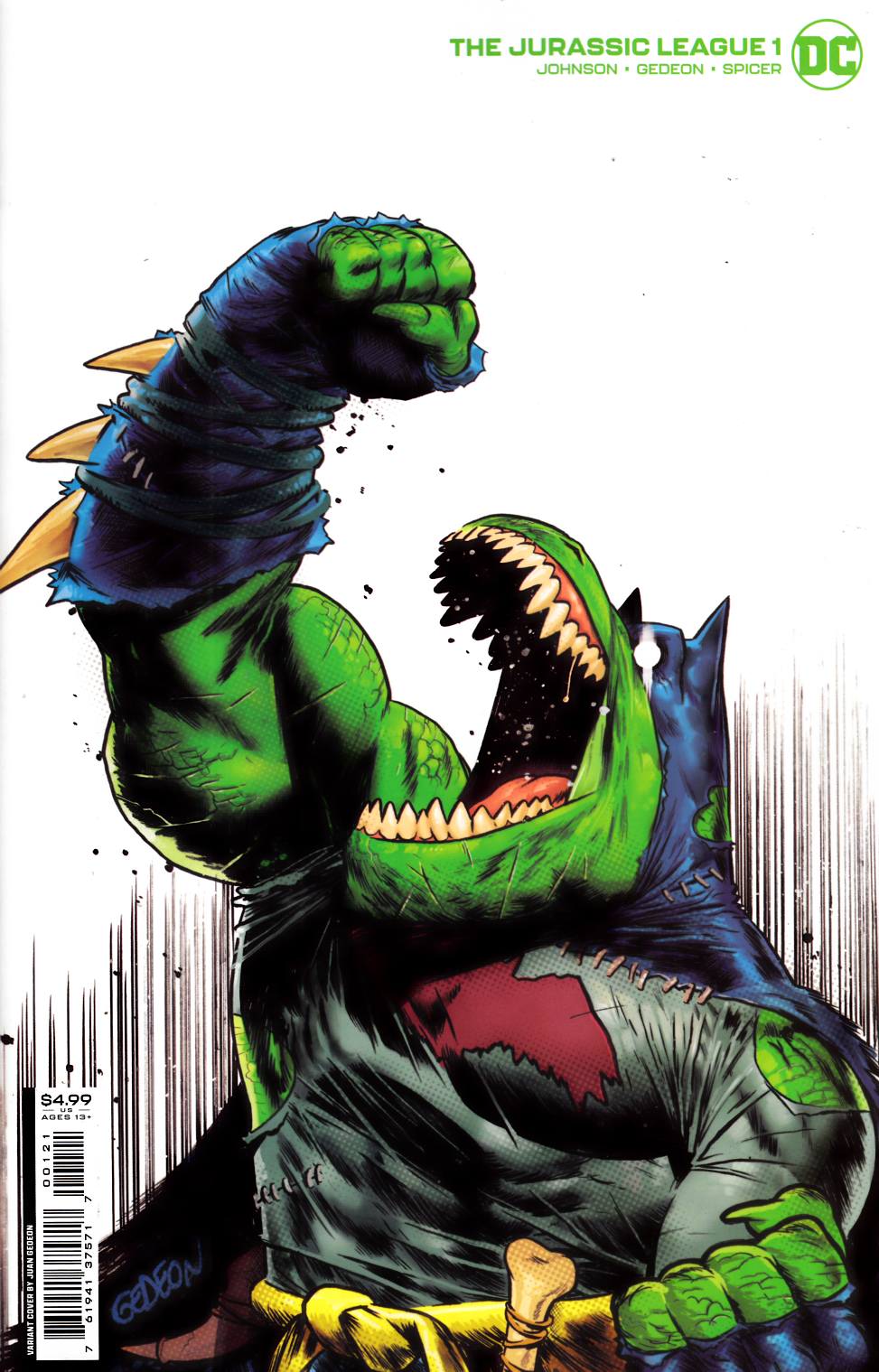 Jurassic League #1 Gedeon Variant Cover Near Mint (9.4) [DC Comic] LARGE