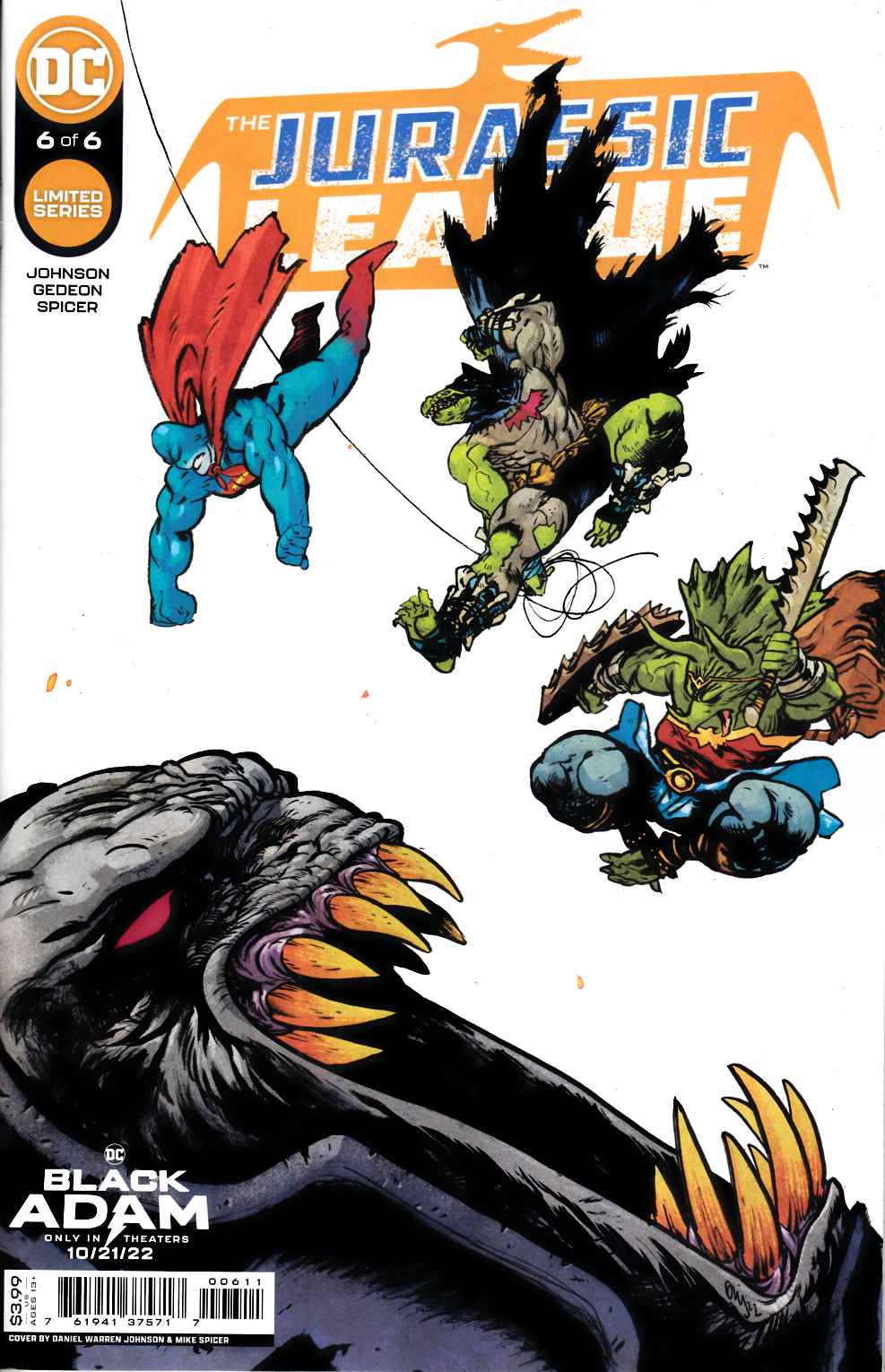 Jurassic League #6 Near Mint (9.4) [DC Comic] LARGE