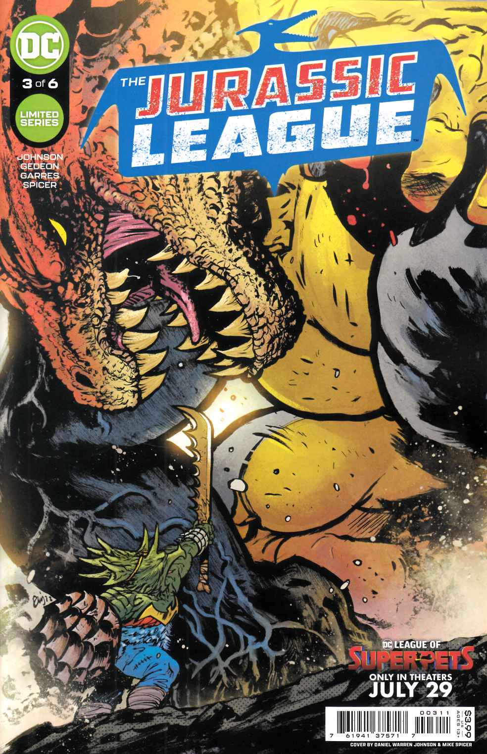 Jurassic League #3 Near Mint (9.4) [DC Comic] THUMBNAIL