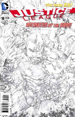 Justice League #18 Black & White Incentive Cover [Comic] LARGE
