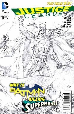 Justice League #19 B&W Incentive Cover [Comic] LARGE