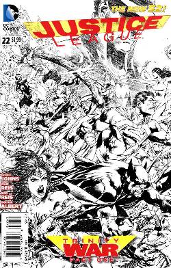 Justice League #22 Black & White Incentive Cover (Trinity) [Comic] LARGE