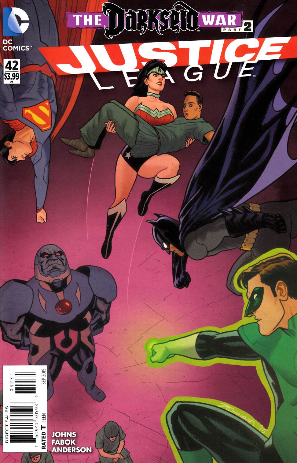Justice League #42 Quinones Variant Cover Near Mint (9.4) [DC Comic] THUMBNAIL