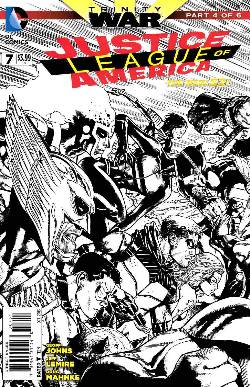 Justice League of America #7 Black & White Incentive Cover [Comic] LARGE