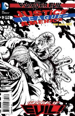 Justice League of America #9 Black & White Incentive Cover (Evil) [Comic] LARGE