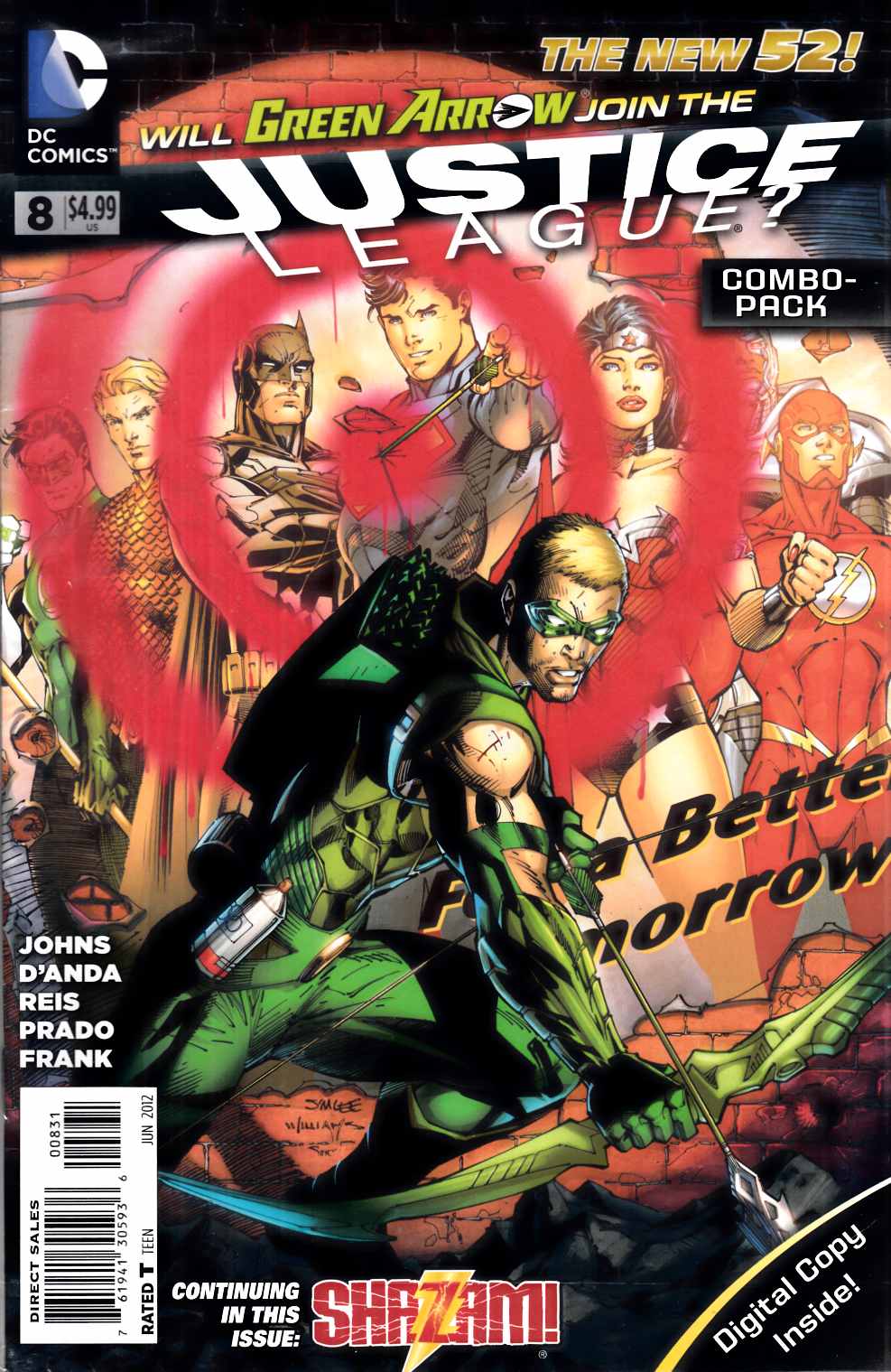 Justice League #8 Combo Pack Very Fine (8.0) [DC Comic] LARGE