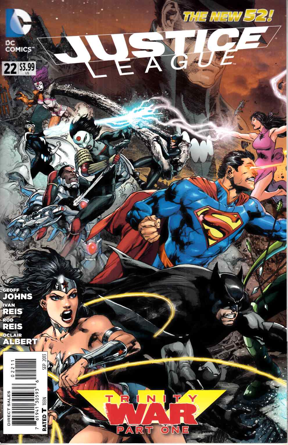 Justice League #22 Near Mint (9.4) [DC Comic] LARGE