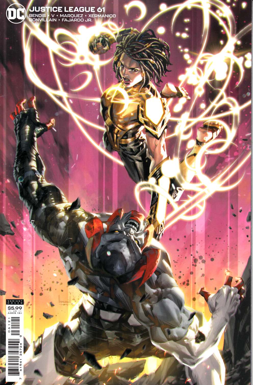 Justice League #61 Ngu Variant Cover Near Mint (9.4) [DC Comic] THUMBNAIL