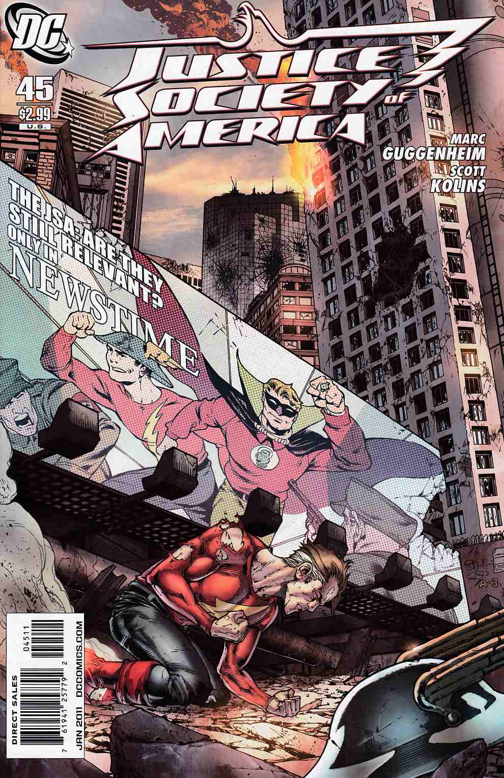Justice Society of America #45 Near Mint (9.4) [DC Comic] LARGE