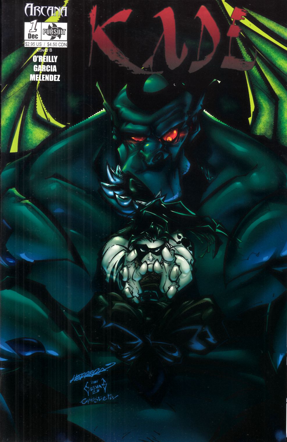 Kade Pursuit #1 Cover B Near Mint (9.4) [Arcana Comic] LARGE