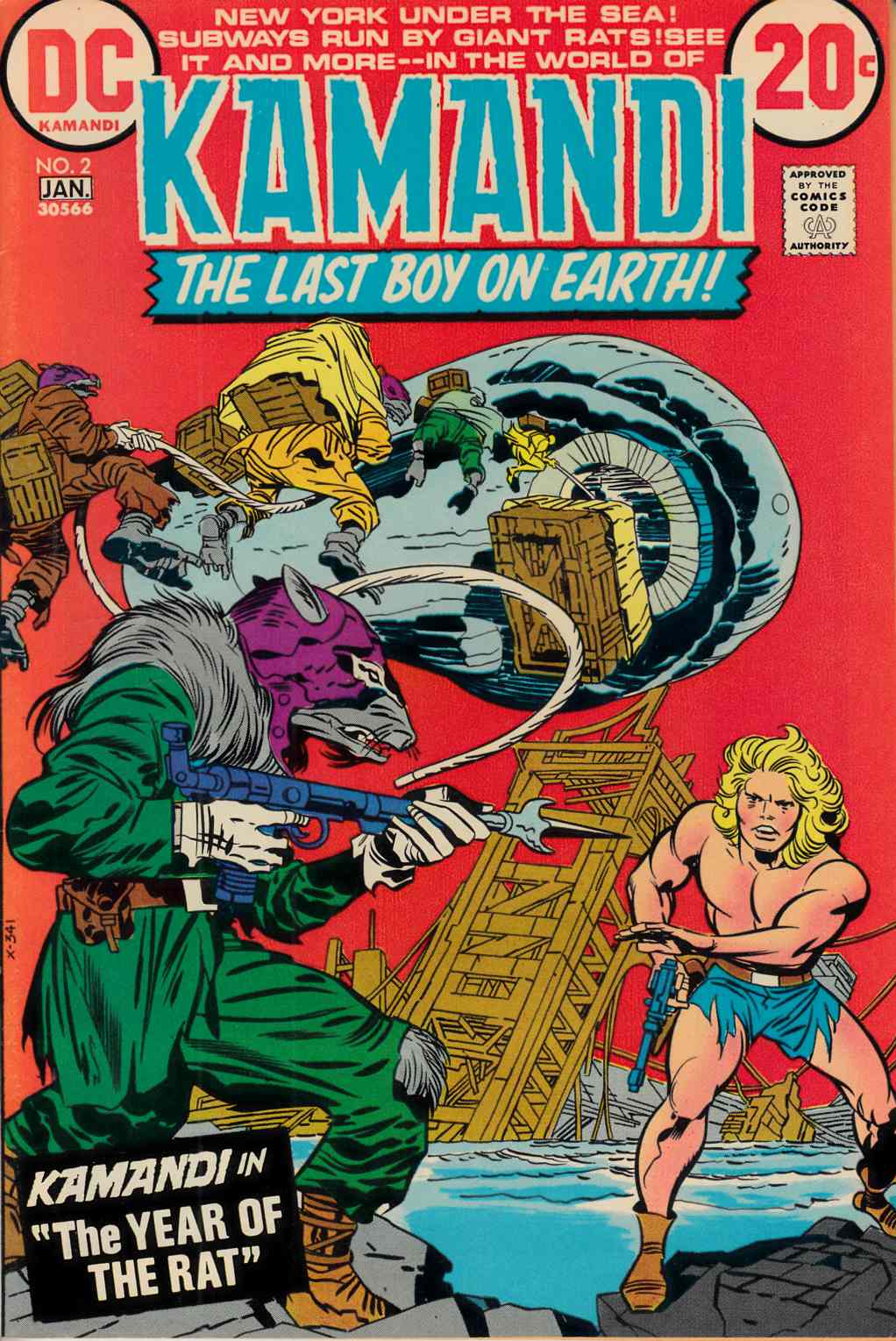 Kamandi the Last Boy On Earth #2 Very Fine Minus (7.5) [DC Comic] LARGE