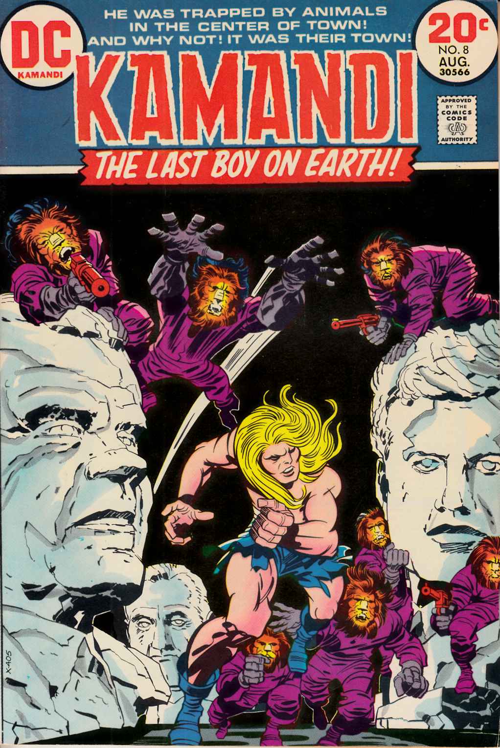 Kamandi the Last Boy On Earth #8 Very Fine Minus (7.5) [DC Comic] LARGE