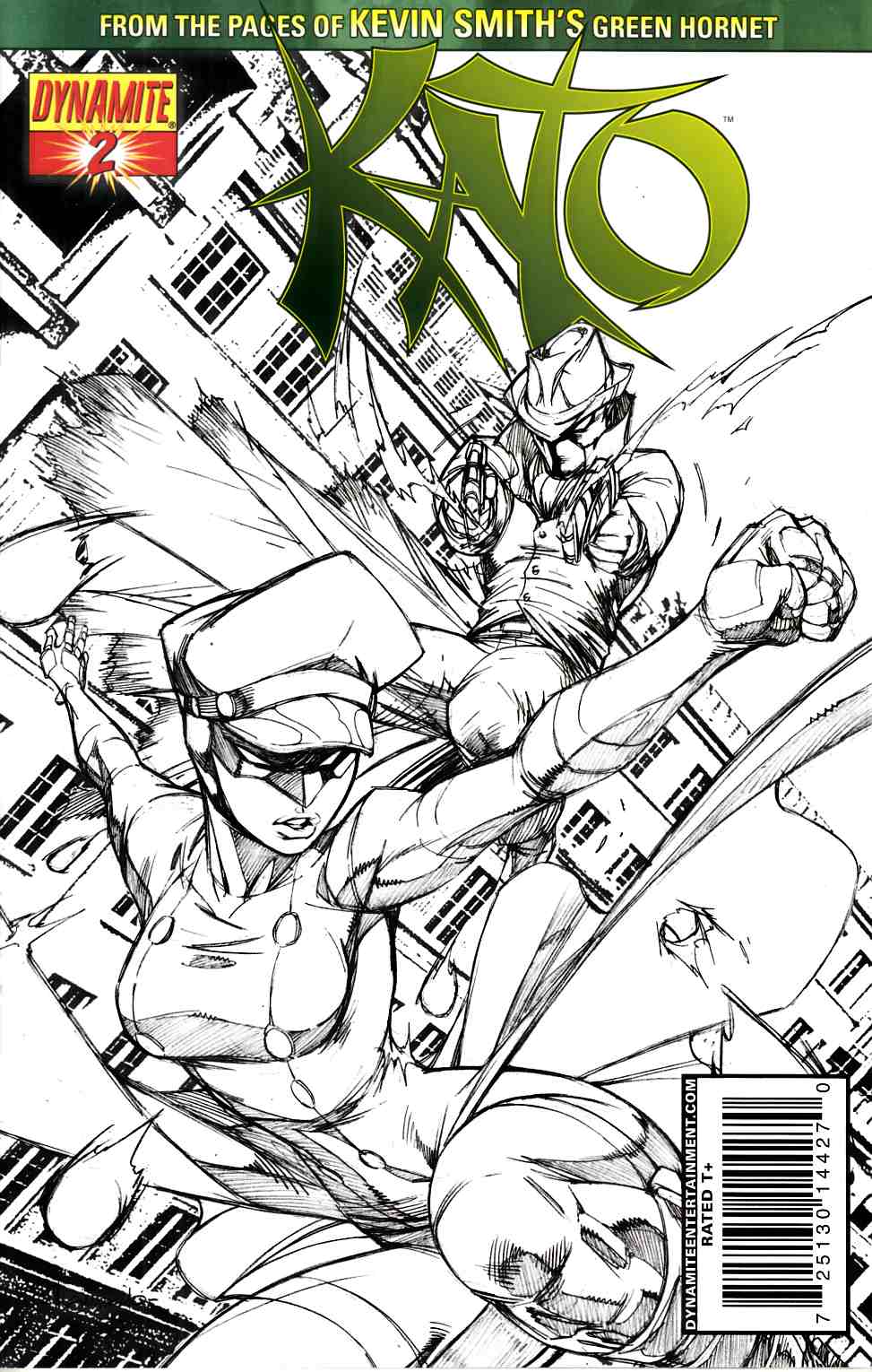Kato #2 Garza Sketch Variant Cover Very Fine (8.0) [Dynamite Comic] LARGE