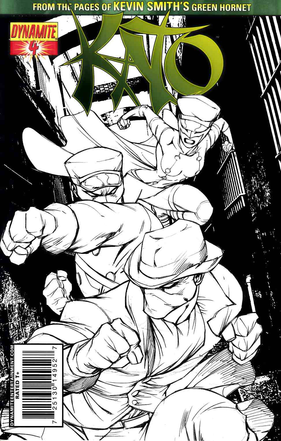 Kato #4 Garza Sketch Variant Cover Very Fine (8.0) [Dynamite Comic] LARGE