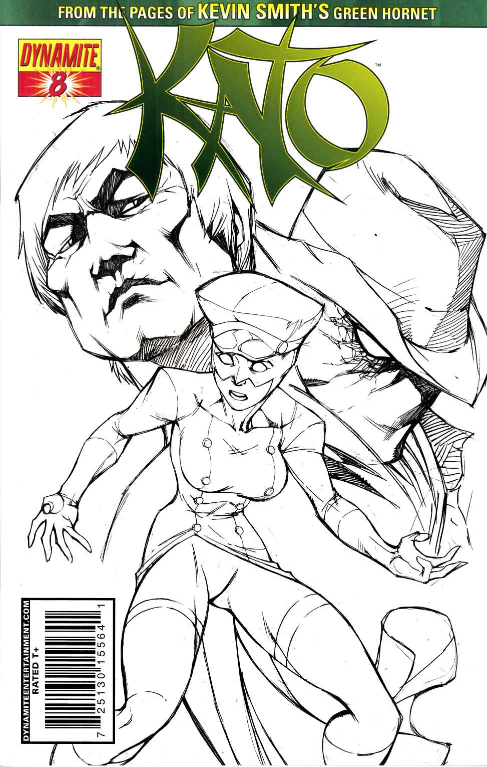 Kato #8 Garza Sketch Variant Cover Very Fine (8.0) [Dynamite Comic] LARGE